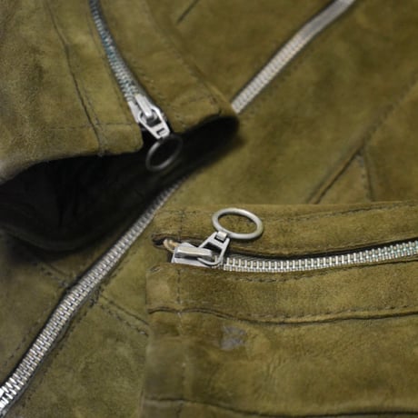 Vintage Suede Leather Short Jacket