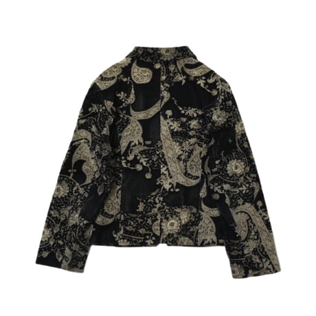 Paisley Design Double Zip Jacket