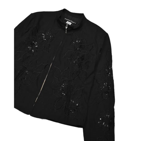 Flower Embroidery Design Jacket