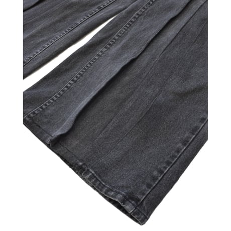 "Remake by VERS" Deep Tuck Flare Denim Pants
