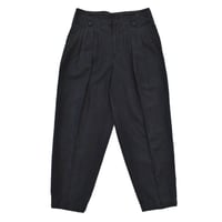 Vintage Ramie Blend Wide Two Tuck Slacks