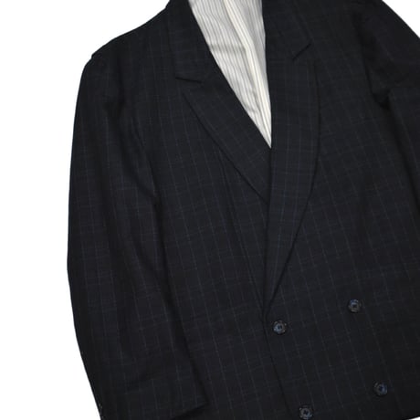EURO Vintage Shadow Check Tailored Jacket
