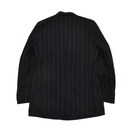 EURO Vintage VEB Pinstripe Double Breasted Jacket -Black-