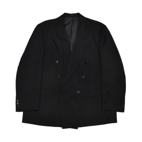 EURO Vintage Double Breasted Tailored Jacket -Black-