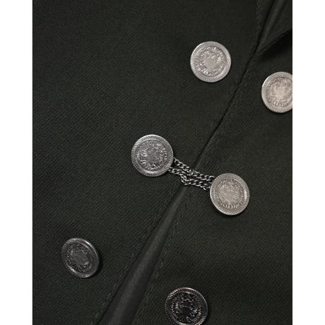 EURO Vintage Embroidery Tyrolean Jacket -Metal Coin Button-
