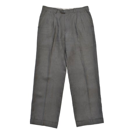 Vintage Charcoal Two Tuck Slacks