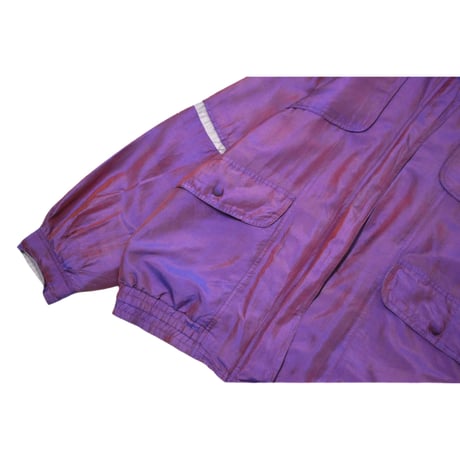 Vintage Silk Zip-up Jacket
