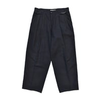 EURO Vintage Linen Blend Wide Two Tuck Slacks