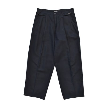 EURO Vintage Linen Blend Wide Two Tuck Slacks