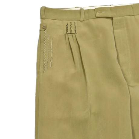 Embroidery Design Tuck Slacks