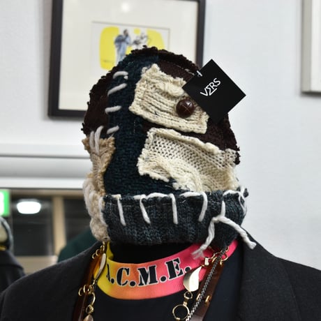"Remake by VERS" Patch Design Aran Knit Cap