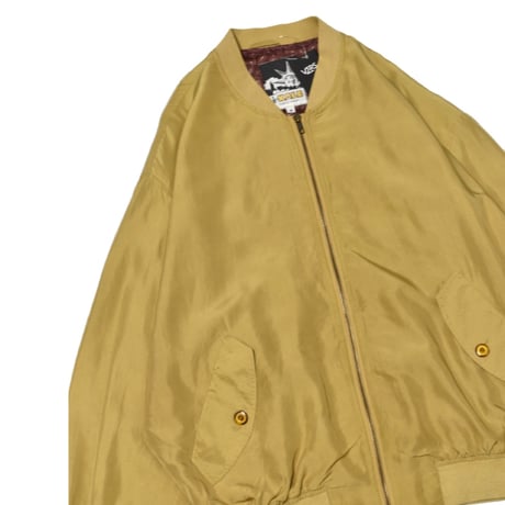 Vintage Silk Bomber Jacket