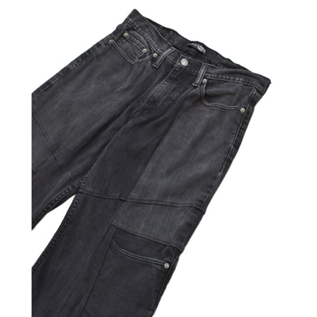 "Remake by VERS" Switching Flare Denim Pants