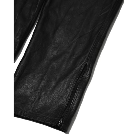 Vintage Leather Zip Pants