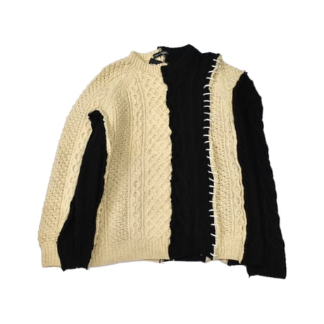 ”Remake by VERS” Rebuild Nordic × Aran Docking Knit