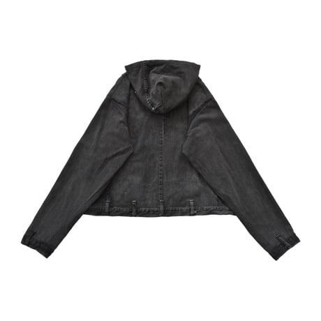 “Remake by VERS” Utility Denim Hoodie Jacket