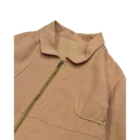 Vintage Design Zip Blouson