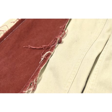 "Remake by VERS" Fringe Damage Flare Denim Pants