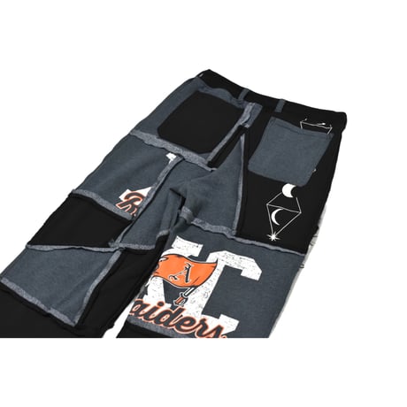 "Remake by VERS" Irregularly Attached Semi Flare Sweat Pants