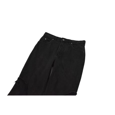 VERS Remake Fringe Damage Flare Denim Pants
