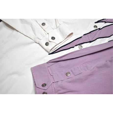 Vintage Embroidery Stand Collar L/S Shirt