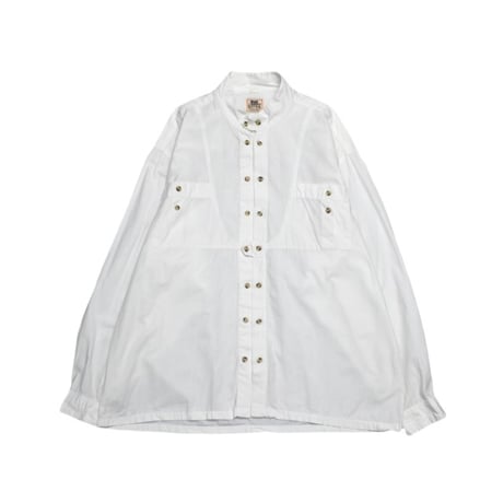 Vintage Stand Collar Double Button L/S Shirt