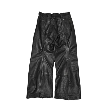"Remake by VERS" Real Leather Flare Pants