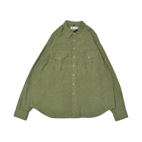 Vintage Olive Utility L/S Shirt