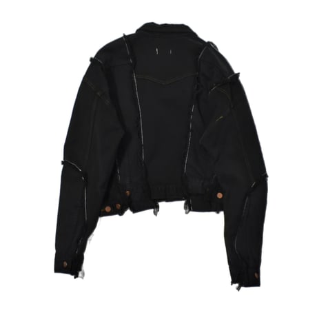 "Remake by VERS" Docking Short Length Denim Jacket -VERS Original Overdye-