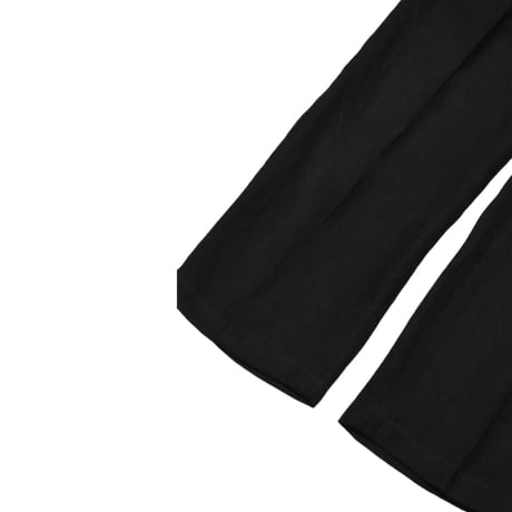 Vintage Black Linen Two Tuck Slacks
