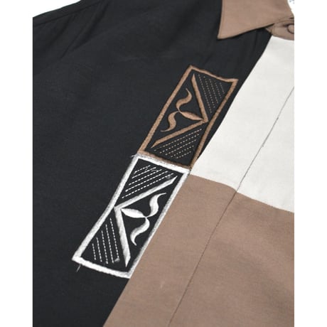 Art Panel Switching L/S Shirt