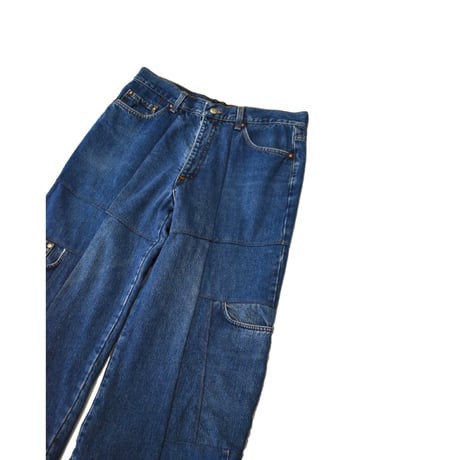 "Remake by VERS" Switching Flare Denim Pants