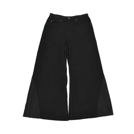"Remake by VERS" Switching Panel Flare Denim Pants