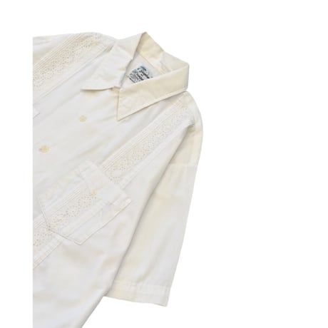 Vintage Embroidery Guayabera S/S Shirt