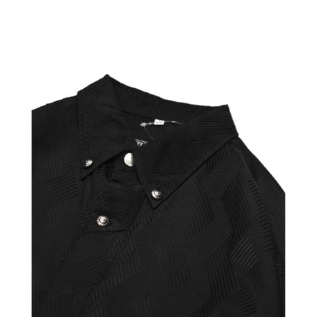 Textured Herringbone Design L/S Shirt