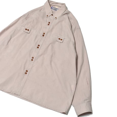 Vintage Twin Button Front Design L/S Shirt
