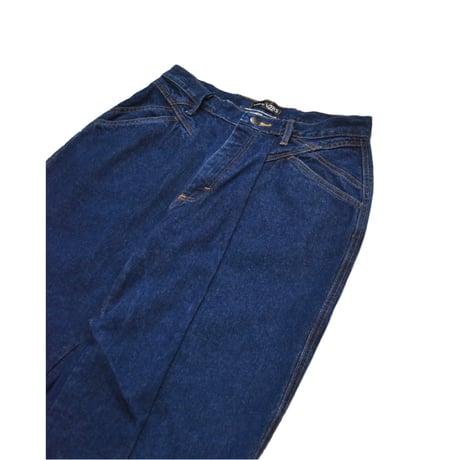 ”Remake by VERS” Asymmetric Tuck Denim Trousers