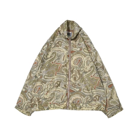 Vintage Patterned Silk Blouson