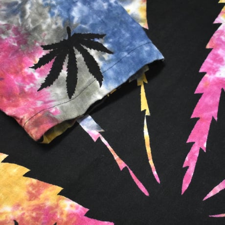 Tie-Dye Leaf Pattern Hoodie