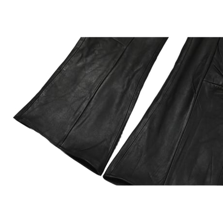 "Remake by VERS" Real Leather Flare Pants