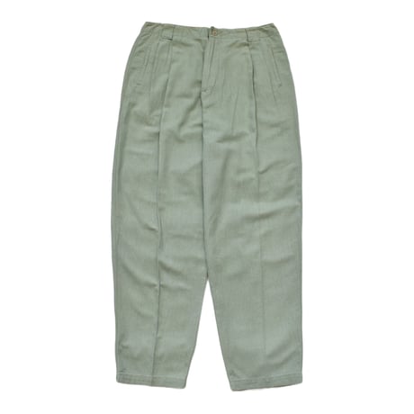 Two Tuck Linen Wide Slacks