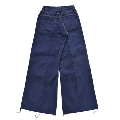 ”Remake by VERS” Lace Panel Distressed Denim Trousers