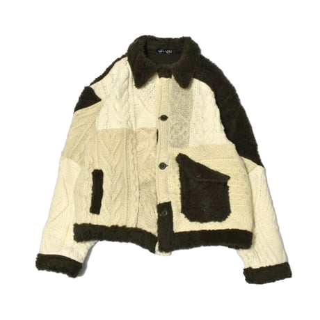 "Remake by VERS" Rebuild Knit Field Jacket