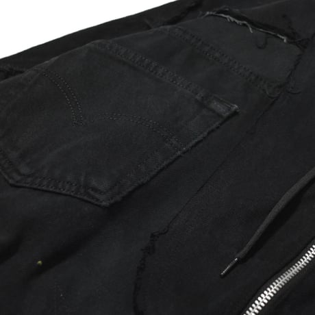 “Remake by VERS” Utility Denim Hoodie Jacket