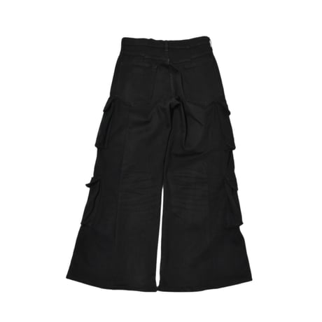 VERS Remake Wide Flare Cargo Denim Pants