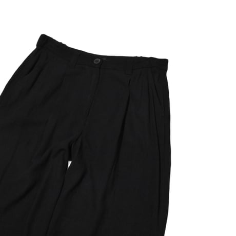 Black Linen Flare Pants