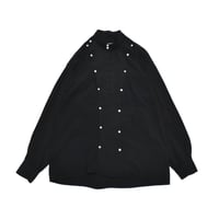 Art Cutting Stand Collar Shirt