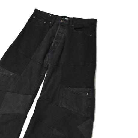 "Remake by VERS" Switching Flare Denim Pants