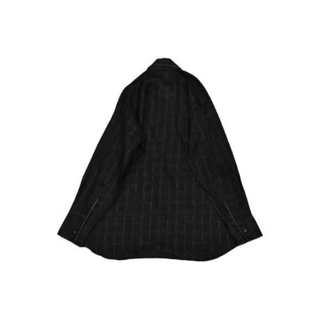 Sheer Check Stitch L/S Shirt
