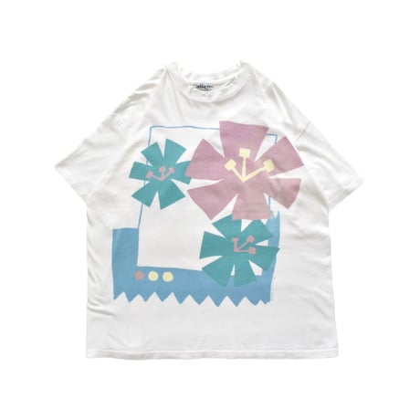 90s Tropical Floral Art T-Shirt